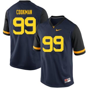 Men's West Virginia Mountaineers NCAA #99 Sam Cookman Navy Authentic Nike Stitched College Football Jersey TQ15U81TQ